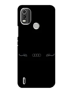 Чехол для Nokia C21 Plus с картинкой «Audi — световой подпись»