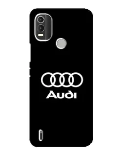 Чехол для Nokia C21 Plus с картинкой «Классическое лого Audi»