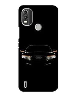 Чехол для Nokia C21 Plus с картинкой «Audi — ночной контур»