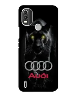 Чехол для Nokia C21 Plus с картинкой «Пантера и Audi»
