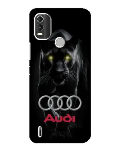 Чехол для Nokia C21 Plus с картинкой «Пантера и Audi»