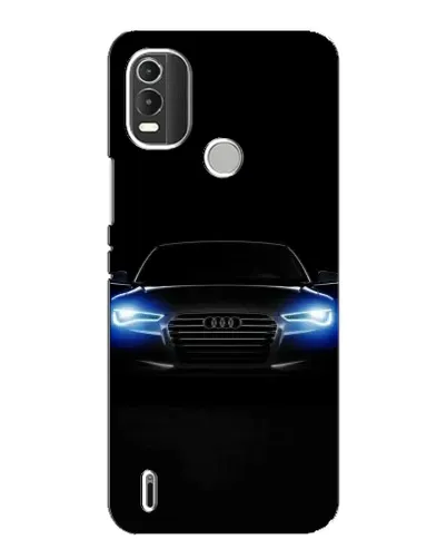 Чехол для Nokia C21 Plus с картинкой «Audi в неоне»