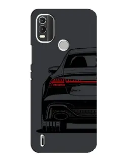 Чехол для Nokia C21 Plus с картинкой «Задняя часть Audi — арт»