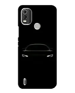 Чехол для Nokia C21 Plus с картинкой «Взгляд Audi в темноте»
