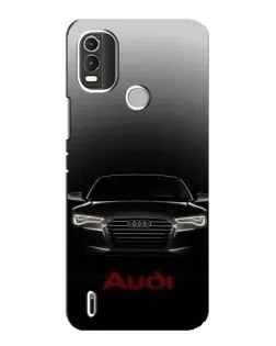 Чехол для Nokia C21 Plus с картинкой «Audi — градиентный контур»