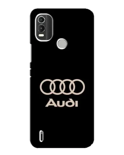 Чехол для Nokia C21 Plus с картинкой «Audi — золотой логотип»