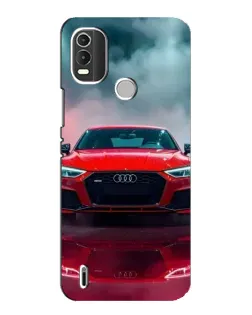 Чехол для Nokia C21 Plus с картинкой «Audi RS — красный стиль»