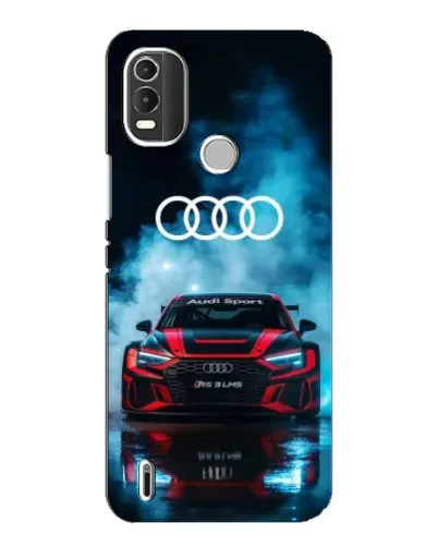 Чехол для Nokia C21 Plus с картинкой «Audi Sport — неон»