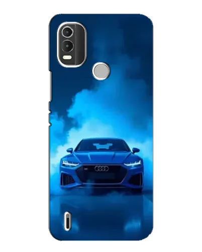 Чехол для Nokia C21 Plus с картинкой «Audi — голубая энергия»