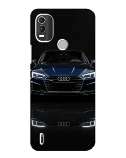 Чехол для Nokia C21 Plus с картинкой «Audi — ночное отражение»