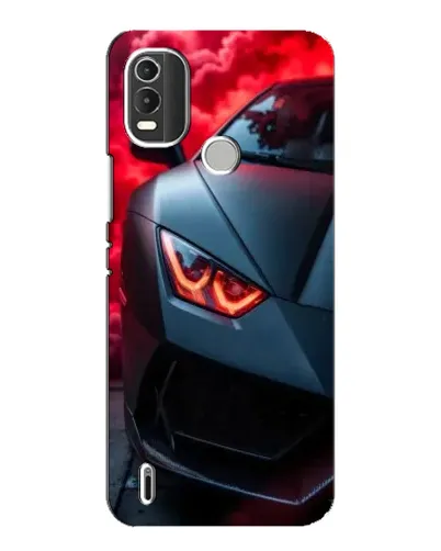 Чехол для Nokia C21 Plus с картинкой «Lamborghini красное сияние» Чехол для Nokia C21 Plus с картинкой «Lamborghini красное сияние»
