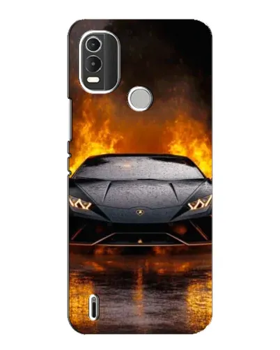 Чехол для Nokia C21 Plus с картинкой «Lamborghini в огне» Чехол для Nokia C21 Plus с картинкой «Lamborghini в огне»