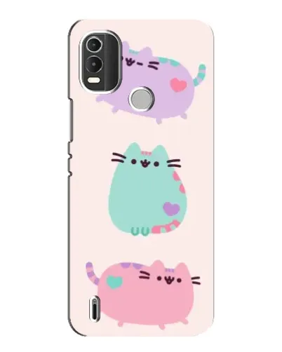 Чохол для Nokia C21 Plus з картинкою «Pusheen тріо»