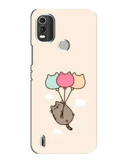 Чохол для Nokia C21 Plus з картинкою «Пушин на кульках»