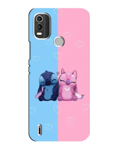 Чохол для Nokia C21 Plus з картинкою «Stitch та Angel Love» Чохол для Nokia C21 Plus з картинкою «Stitch та Angel Love»