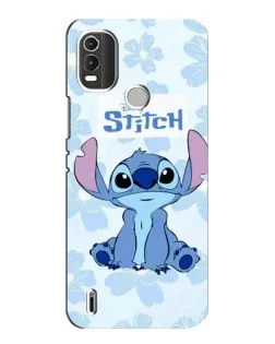 Чохол для Nokia C21 Plus з картинкою «Stitch серед квітів»