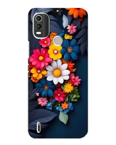 Чехол для Nokia C21 Plus с картинкой «Цветочная феерия»