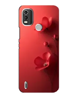 Чехол для Nokia C21 Plus с картинкой «Маковые соцветия»