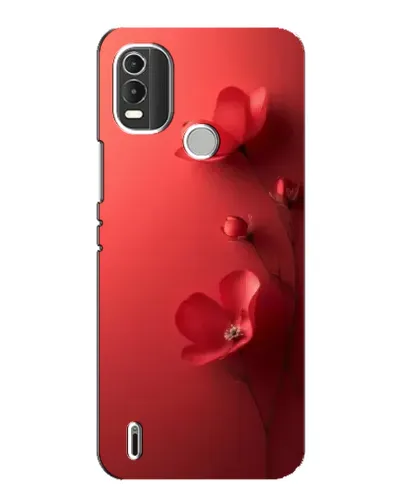 Чехол для Nokia C21 Plus с картинкой «Маковые соцветия»