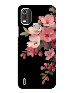 Чехол для Nokia C21 Plus с картинкой «Розовая ветка сакуры»