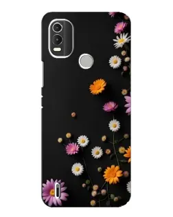 Чехол для Nokia C21 Plus с картинкой «Цветочная композиция»