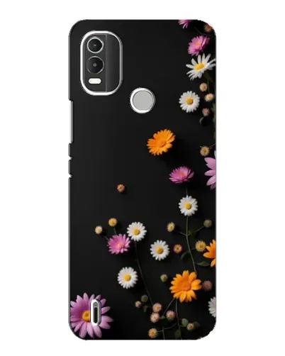 Чехол для Nokia C21 Plus с картинкой «Цветочная композиция»