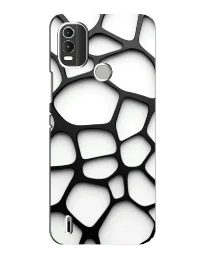 Чехол для Nokia C21 Plus с картинкой «Белая объемная сетка» Чехол для Nokia C21 Plus с картинкой «Белая объемная сетка»