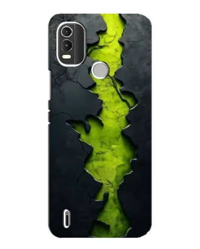 Чехол для Nokia C21 Plus с картинкой «Салатовый разлом скалы» Чехол для Nokia C21 Plus с картинкой «Салатовый разлом скалы»