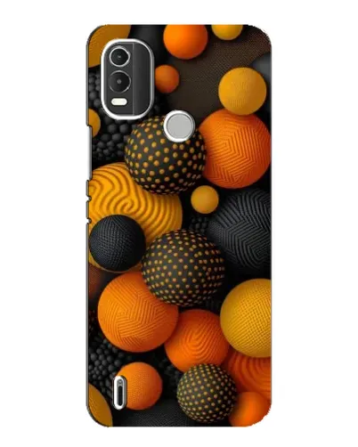 Чехол для Nokia C21 Plus с картинкой «Объемные оранжевые сферы» Чехол для Nokia C21 Plus с картинкой «Объемные оранжевые сферы»