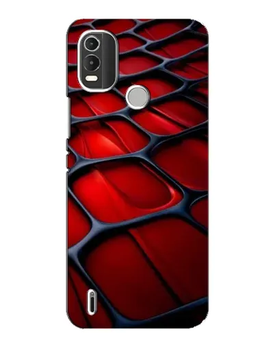 Чехол для Nokia C21 Plus с картинкой «Красная глянцевая сетка» Чехол для Nokia C21 Plus с картинкой «Красная глянцевая сетка»