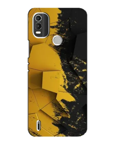 Чехол для Nokia C21 Plus с картинкой «Золотые осколки геометрии» Чехол для Nokia C21 Plus с картинкой «Золотые осколки геометрии»