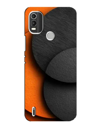 Чехол для Nokia C21 Plus с картинкой «Геометрия оранжевых кругов» Чехол для Nokia C21 Plus с картинкой «Геометрия оранжевых кругов»