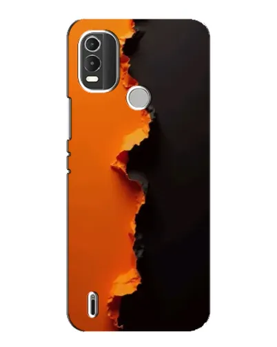 Чехол для Nokia C21 Plus с картинкой «Оранжевый разлом» Чехол для Nokia C21 Plus с картинкой «Оранжевый разлом»