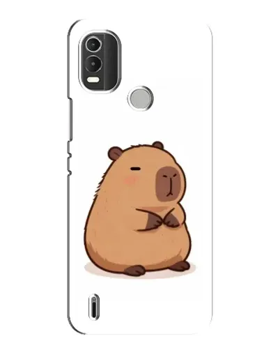 Чехол для Nokia C21 Plus с картинкой «Толстенькая капибара»