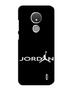 Чохол для Nokia C21 з картинкою «Jordan White Logo»