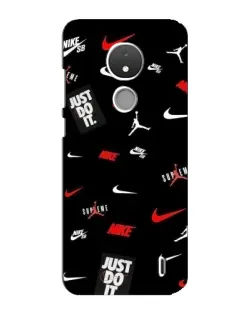 Чохол для Nokia C21 з картинкою «Nike Mix Pattern»