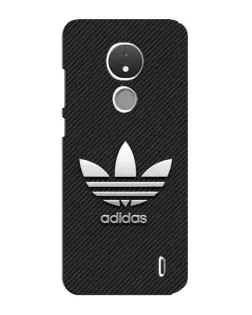 Чохол для Nokia C21 з картинкою «Adidas Карбонова текстура»