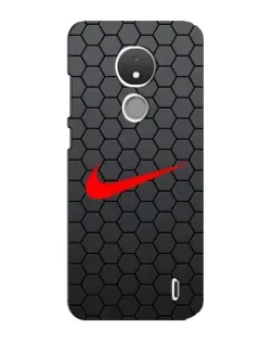 Чохол для Nokia C21 з картинкою «Nike — карбонова сітка» Чохол для Nokia C21 з картинкою «Nike — карбонова сітка»