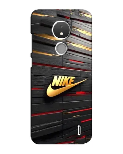 Чохол для Nokia C21 з картинкою «Золотий Nike на металі» Чохол для Nokia C21 з картинкою «Золотий Nike на металі»