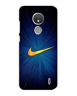 Чохол для Nokia C21 з картинкою «Синій пульс Nike» Чохол для Nokia C21 з картинкою «Синій пульс Nike»