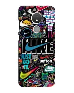 Чохол для Nokia C21 з картинкою «Яскравий колаж Nike» Чохол для Nokia C21 з картинкою «Яскравий колаж Nike»