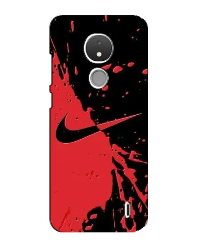 Чохол для Nokia C21 з картинкою «Червоні бризки Nike» Чохол для Nokia C21 з картинкою «Червоні бризки Nike»