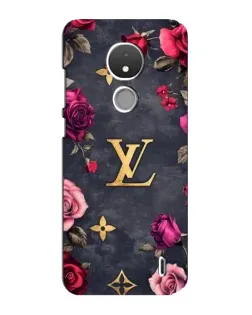 Чохол для Nokia C21 з картинкою «Квітковий Louis Vuitton»