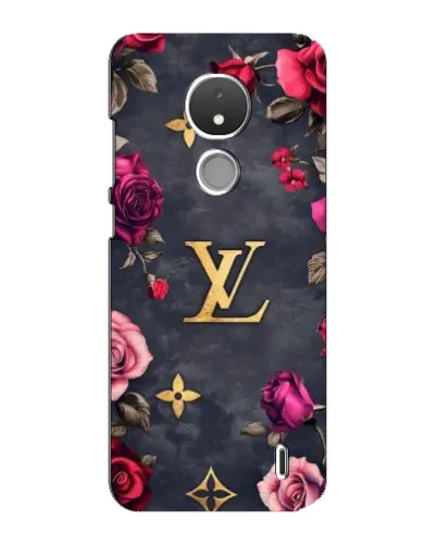 Чохол для Nokia C21 з картинкою «Квітковий Louis Vuitton»