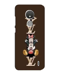 Чохол для Nokia C21 з картинкою «LV та Міккі Маус»