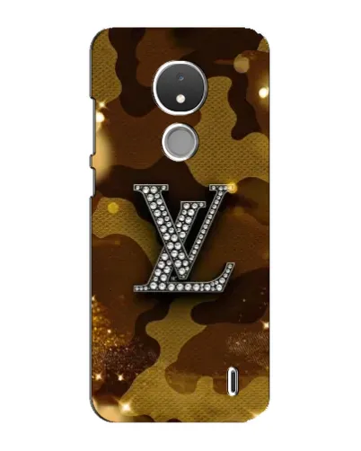 Чохол для Nokia C21 з картинкою «Камуфляжний Louis Vuitton»