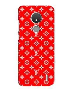 Чохол для Nokia C21 з картинкою «Яскравий паттерн LV»