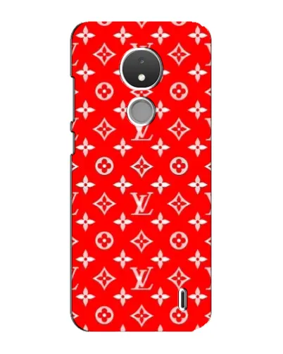 Чохол для Nokia C21 з картинкою «Яскравий паттерн LV»