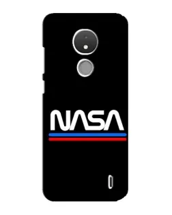Чохол для Nokia C21 з картинкою «NASA — класика Red Blue»