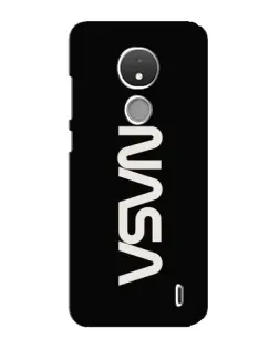 Чохол для Nokia C21 з картинкою «NASA — вертикальний логотип»